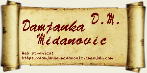 Damjanka Midanović vizit kartica